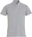 Heren Polo Clique Basic 028230 Grijs melange